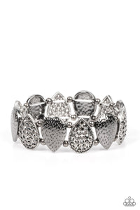 Playing Favorites - Multi Gunmetal & Silver Heart Bracelet - Sabrina's Bling Collection