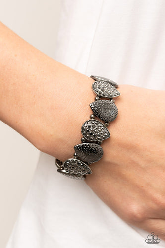Playing Favorites - Multi Gunmetal & Silver Heart Bracelet - Sabrina's Bling Collection