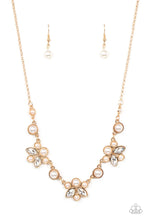 Load image into Gallery viewer, Royally Ever After - Gold &amp; White Pearl Necklace - Sabrina&#39;s Bling Collection