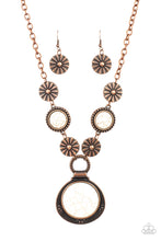 Load image into Gallery viewer, Saguaro Garden - Copper &amp; White Stone Necklace - Sabrina&#39;s Bling Collection