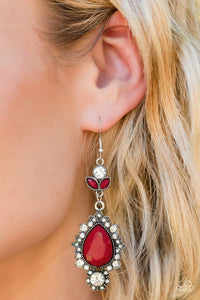 SELFIE-Esteem - Red Earrings - Sabrinas Bling Collection