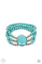 Load image into Gallery viewer, Stone Pools - Blue Turquoise Bracelet - May 2022 Fashion Fix - Sabrina&#39;s Bling Collection