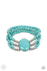 Stone Pools - Blue Turquoise Bracelet - May 2022 Fashion Fix - Sabrina's Bling Collection