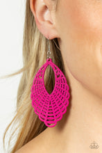 Load image into Gallery viewer, Tahiti Tankini - Pink Wood Earrings - Sabrina&#39;s Bling Collection