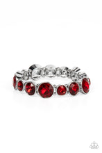 Load image into Gallery viewer, Twinkling Tease - Red Rhinestone Bracelet - Sabrina&#39;s Bling Collection