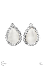 Load image into Gallery viewer, Downright Demure - White Cat&#39;s Eye Earrings - Sabrinas Bling Collection