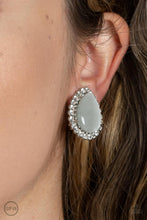Load image into Gallery viewer, Downright Demure - White Cat&#39;s Eye Earrings - Sabrinas Bling Collection