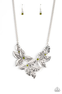 Holly Heiress - Green Leaf Necklace - Sabrina's Bling Collection