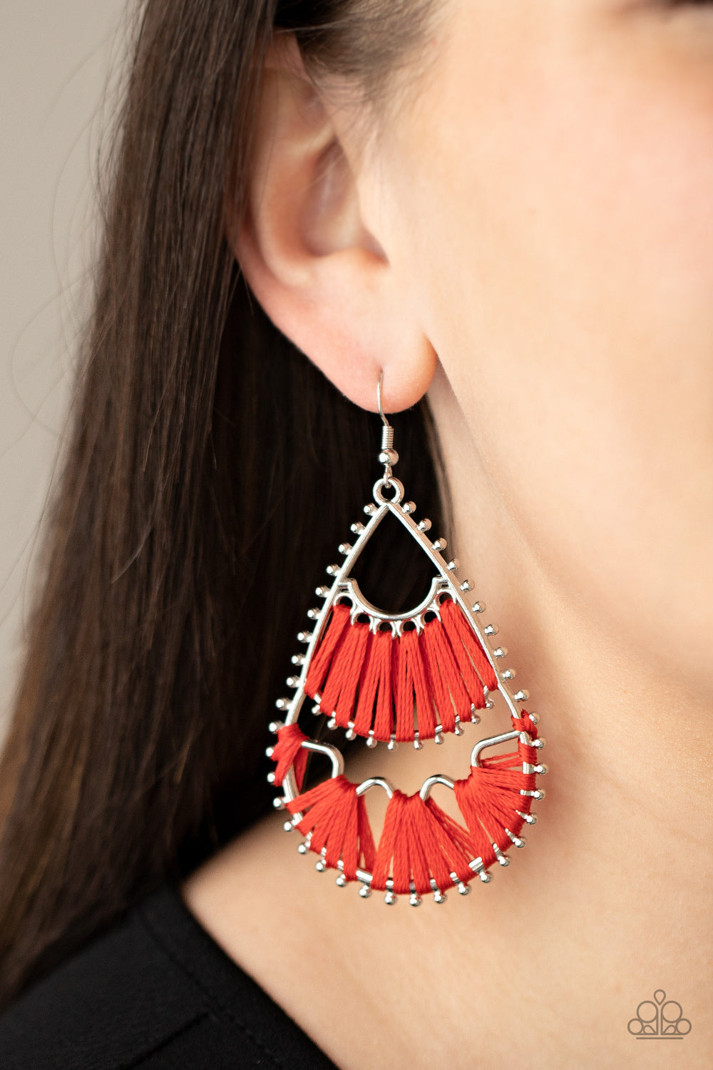 Samba Scene - Red Earrings - Sabrina's Bling Collection