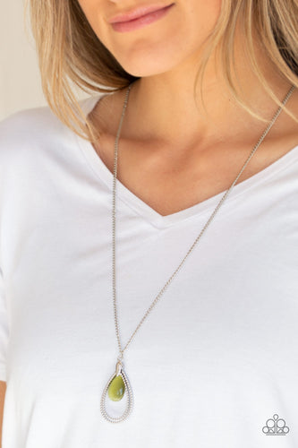 Teardrop Tranquility - Green Necklace Paparazzi Jewelry - Sabrina's Bling Collection