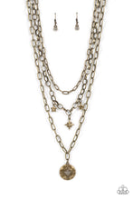 Load image into Gallery viewer, Under the Northern Lights - Brass Star Necklace - Sabrina&#39;s Bling Collection