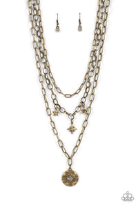 Under the Northern Lights - Brass Star Necklace - Sabrina's Bling Collection