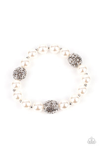 Upscale Whimsy - White Bracelet - Sabrina's Bling Collection