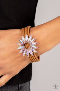 Astral Adventure - Orange & Iridescent Bracelet - Sabrinas Bling Collection