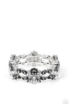 Load image into Gallery viewer, Beloved Bling - Silver Smoky Rhinestone Bracelet - Sabrina&#39;s Bling Collection