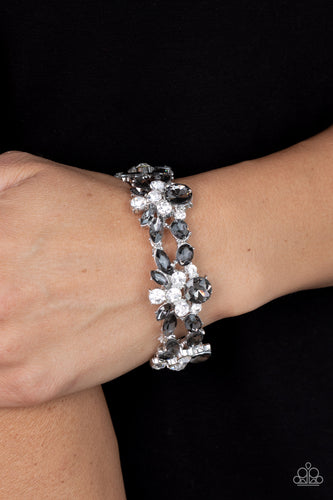 Beloved Bling - Silver Smoky Rhinestone Bracelet - Sabrina's Bling Collection