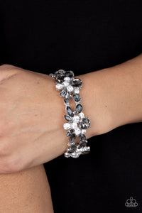 Beloved Bling - Silver Smoky Rhinestone Bracelet - Sabrina's Bling Collection