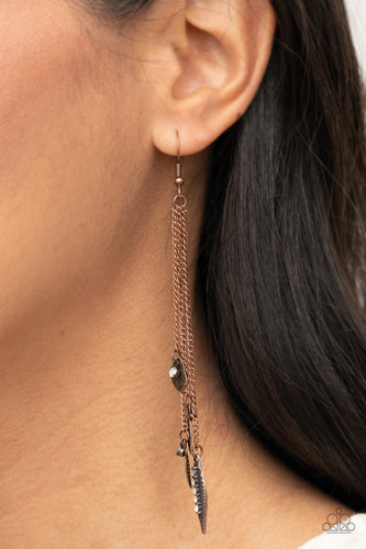 Chiming Leaflets - Copper Earrings - Sabrina's Bling Collection