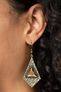 Cosmic Destination - Brass Earrings - Sabrina's Bling Collection