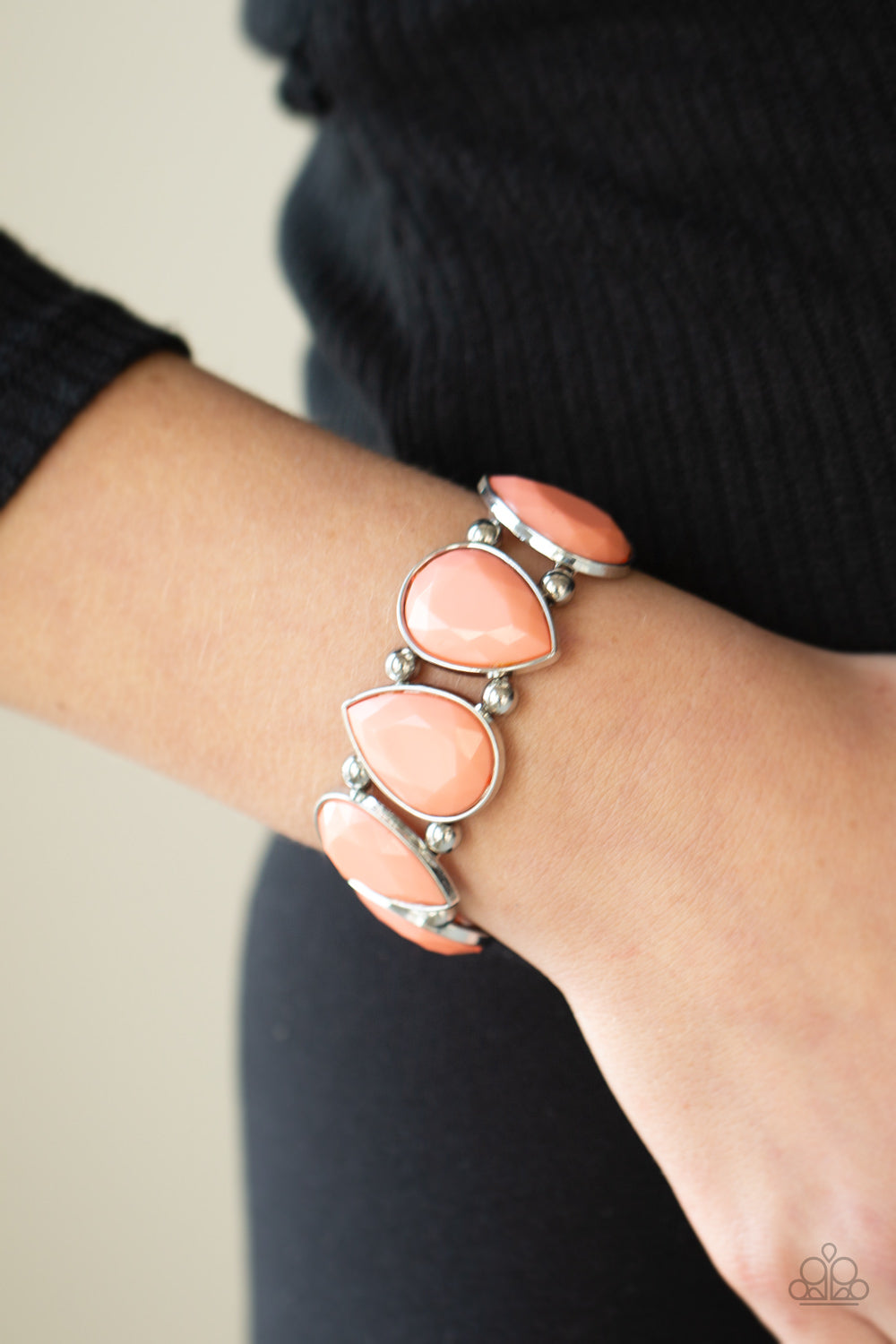 Flamboyant Tease - Orange Bracelet - Sabrina's Bling Collection