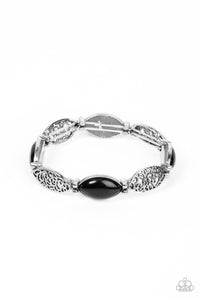 Garden Rendezvous - Black Filigree Bracelet - Sabrina's Bling Collection