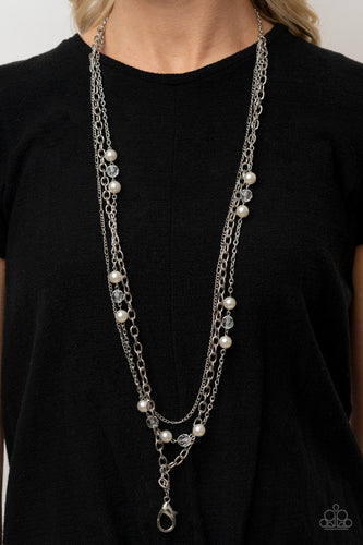 GLEAM Work - White Necklace - Sabrina's Bling Collection