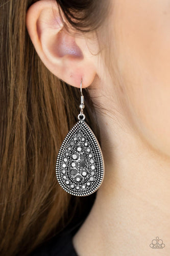 Interstellar Idol - Silver Earrings - Sabrina's Bling Collection
