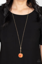 Load image into Gallery viewer, Magic Carpet Cruise - Orange Cat&#39;s Eye Necklace - Sabrinas Bling Collection