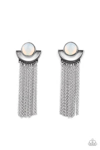 Opal Oracle - White Earrings - Sabrina's Bling Collection