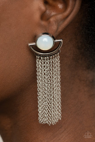 Opal Oracle - White Earrings - Sabrina's Bling Collection