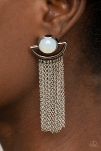 Opal Oracle - White Earrings - Sabrina's Bling Collection