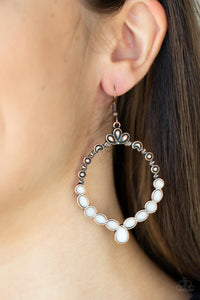Thai Treasures - Copper & White Earrings - Sabrina's Bling Collection