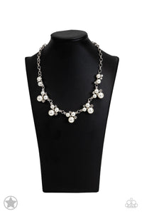 Toast To Perfection - White Blockbuster Necklace - Sabrina's Bling Collection