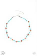 Load image into Gallery viewer, Colorfully Flower Child - Blue Turquoise Seed Bead Necklace - Sabrina&#39;s Bling Collection
