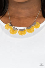 Load image into Gallery viewer, Mermaid Oasis - Yellow Acrylic Necklace - Sabrina&#39;s Bling Collection