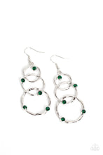 Load image into Gallery viewer, Revolving Radiance - Green Rhinestone Earrings - Sabrina&#39;s Bling Collection