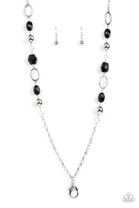 Vivid Variety - Black Lanyard Necklace - Sabrina's Bling Collection