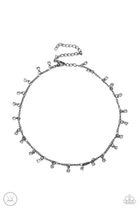 Bringing SPARKLE Back - Black & White Rhinestone Necklace - Sabrina's Bling Collection