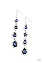 Load image into Gallery viewer, Confidently Classy - Blue Rhinestone Earrings - Sabrinas Bling Collection