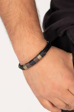Load image into Gallery viewer, Forest Dweller - Brass &amp; Leather Bracelet - Sabrina&#39;s Bling Collection