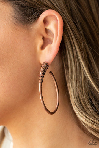Fully Loaded - Copper Earrings - Sabrina's Bling Collection