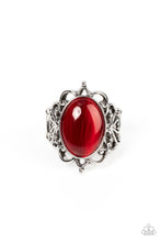 Load image into Gallery viewer, Radiantly Reminiscent - Red Cat&#39;s Eye Ring - Sabrina&#39;s Bling Collection