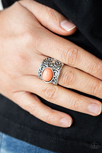 Bubbly Bonanza - Orange Ring - Sabrina's Bling Collection
