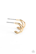 Load image into Gallery viewer, Charming Crescents - Gold Hoop Earrings - Sabrinas Bling Collection