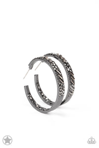 GLITZY By Association - Black Blockbuster Earrings - Sabrina's Bling Collection