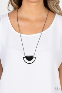 Lunar Phases - Black Gunmetal Necklace - Sabrina's Bling Collectio