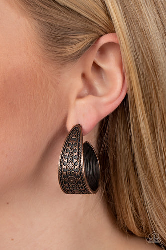 Marketplace Mixer - Copper Hoop Earrings - Sabrina's Bling Collection