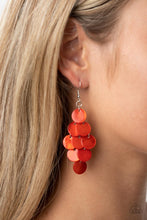 Load image into Gallery viewer, Tropical Tryst - Orange Earrings - Sabrina&#39;s Bling Collection