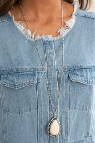 Western Fable - White Necklace - Sabrina's Bling Collection