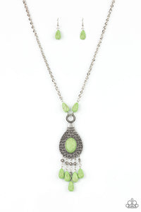 Cowgirl Couture - Green Necklace - Sabrina's Bling Collection